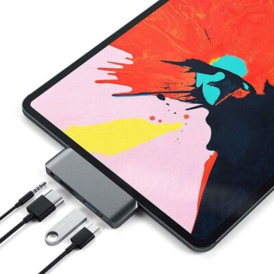 USB C Hub Adapter for iPad Pro, 4-in-1 PD Charging 4K Type C Hub