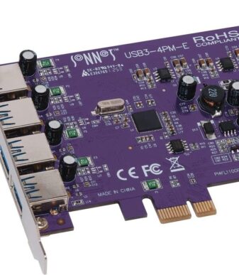 Sonnet 4-Port Super Speed USB 3.2 (5Gb/s) PCI Express 2.0 Expansion Card